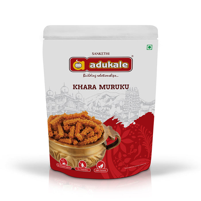 Khara Muruku | Crunchy Indian Snack | Adukale